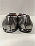 Prada 100% Leather Metallic Silver Flats Size EU 39 - photo 8