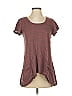 Fresh Produce 100% Cotton Tweed Burgundy Gray Short Sleeve T-Shirt Size S - photo 1
