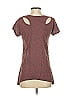 Fresh Produce 100% Cotton Tweed Burgundy Gray Short Sleeve T-Shirt Size S - photo 2