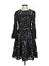ML Monique Lhuillier 100% Polyester Black Cocktail Dress Size 0 - photo 1