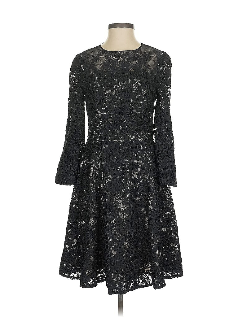 ML Monique Lhuillier 100% Polyester Black Cocktail Dress Size 0 - photo 1
