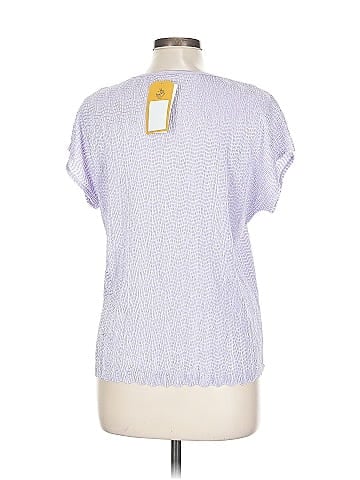 TanJay Purple Crinkle Sleeveless Women's Top (view 2)