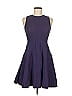 Scoop Solid Purple Casual Dress Size 8 - photo 1