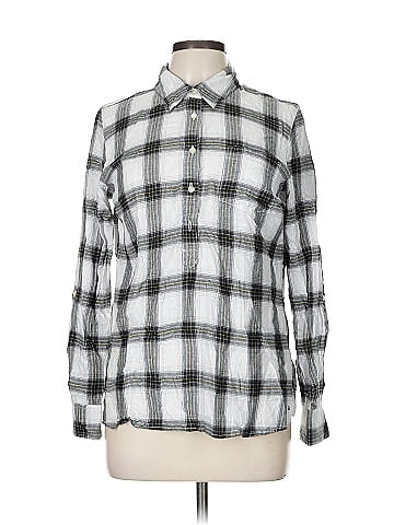 Tommy Hilfiger Blue Plaid Long Sleeve Shirt (view 1)