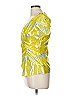 Tanya Taylor Yellow Short Sleeve Silk Top Size 6 - photo 5