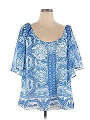 City Chic Short Sleeve Blouse