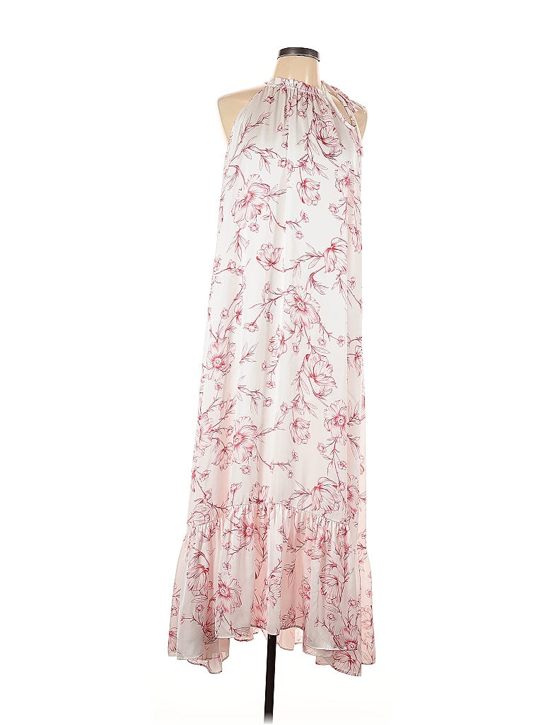 ML Monique Lhuillier 100% Polyester Ivory Casual Dress Size 4 - photo 1