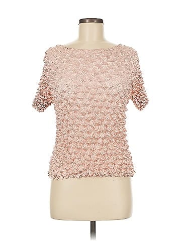 f.c Pink Textured Ruffled Top  (view 1)