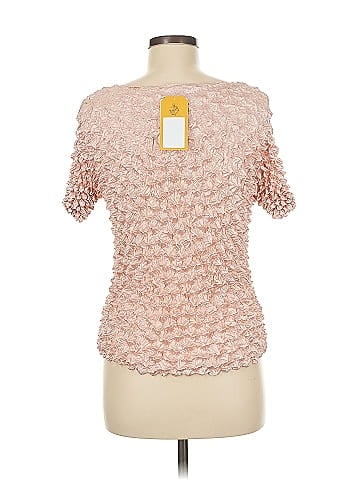 f.c Pink Textured Ruffled Top  (view 2)