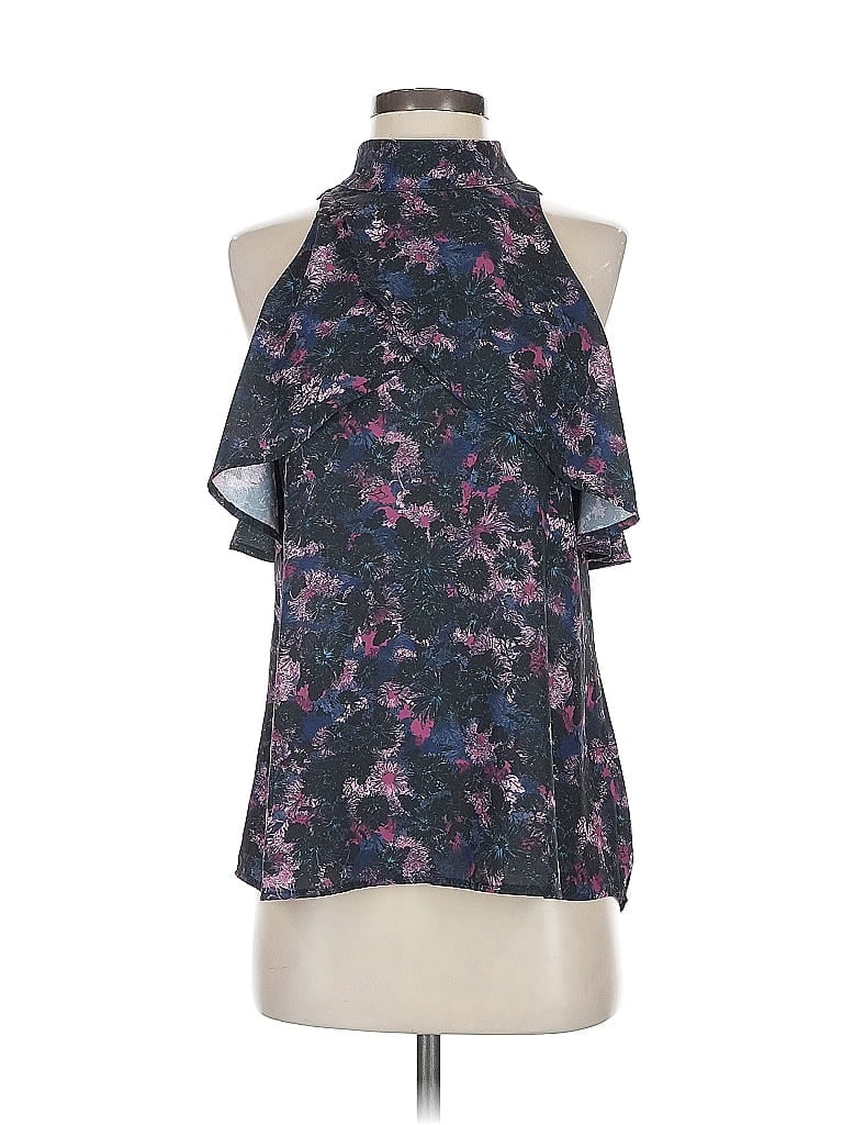 Veronica M. Purple Sleeveless Blouse Size S - photo 1