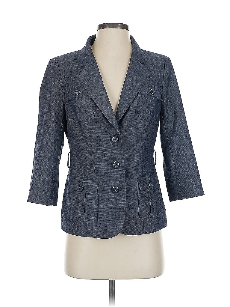 Pre-owned The Limited Blazer Jacket In Gray