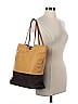 FURLA 100% Leather Color Block Brown Yellow Leather Satchel One size - photo 2