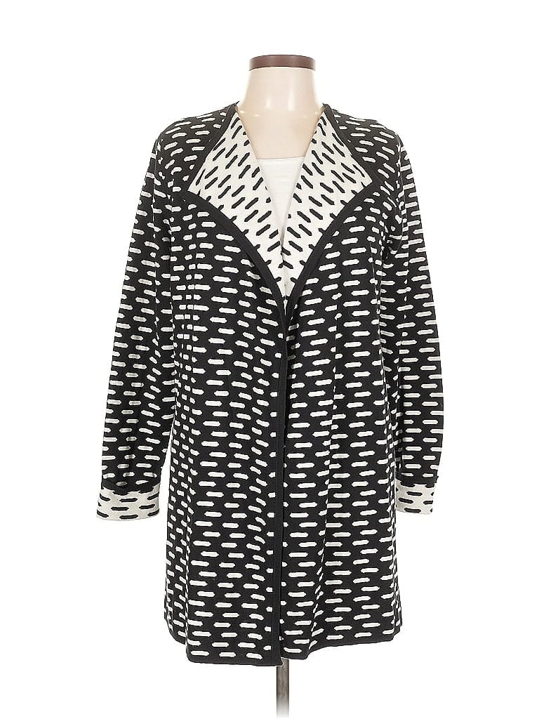 AUGUST SILK Pre-owned Cardigan Sweater In Black