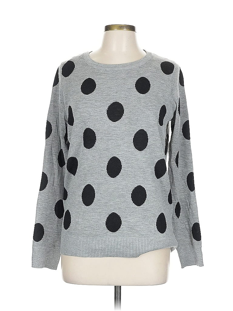 Pol 100% Cotton Gray Long Sleeve T-Shirt Size L - photo 1