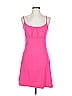 Three Dots 100% Cotton Solid Pink Casual Dress Size L - photo 1