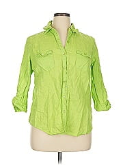 Kim Rogers 3/4 Sleeve Button Down Shirt
