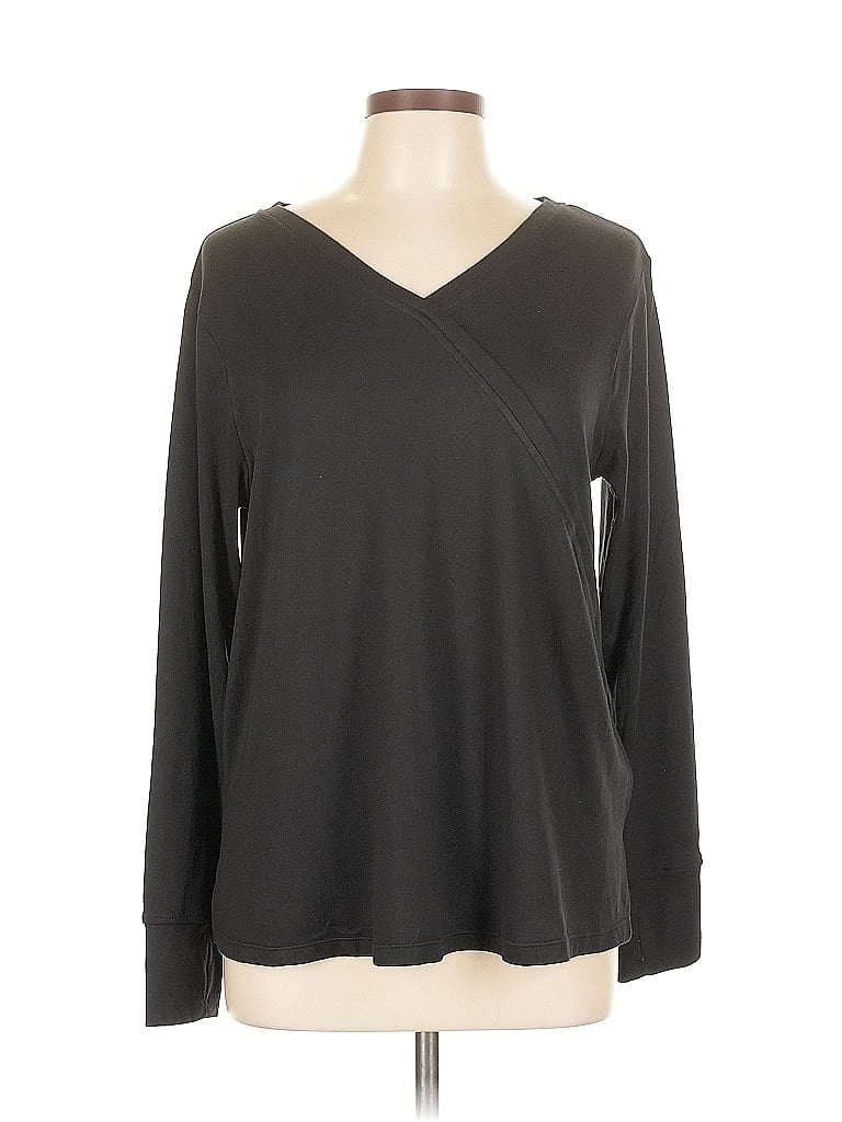 Cuddl Duds Gray Long Sleeve Top Size L - photo 1