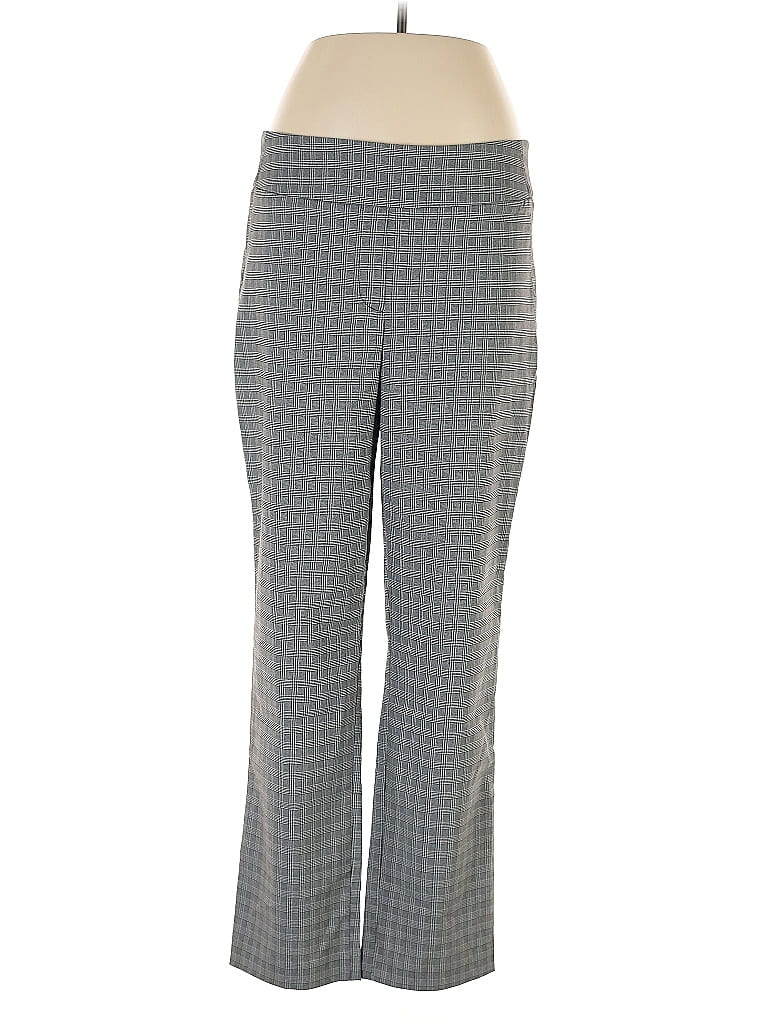 Hilary Radley Chevron-herringbone Gray Casual Pants Size L - photo 1