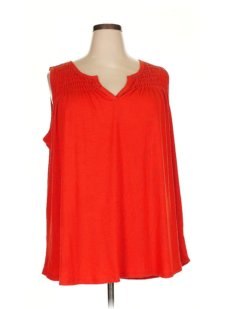 Wonderly Sleeveless Blouse In Orange