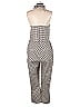 Unique Vintage Houndstooth Gray Jumpsuit Size 10 - 12 - photo 2