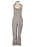Unique Vintage Houndstooth Gray Jumpsuit Size 10 - 12 - photo 1