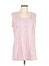 Christopher & Banks 100% Cotton Pink Sleeveless Blouse Size L - photo 1