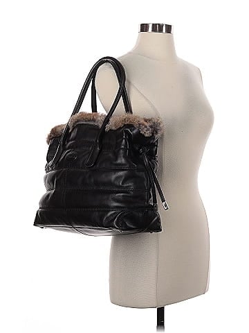 Tod's leather/ rabbit fur tote (view 2)