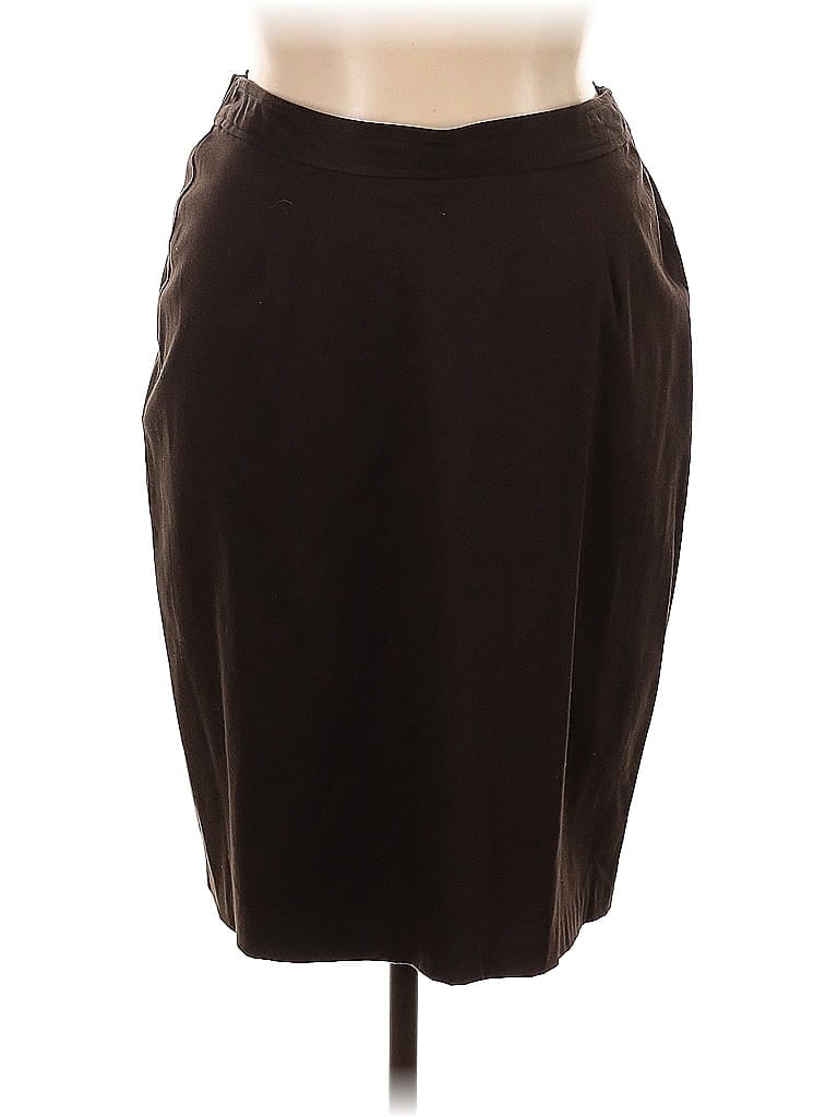 Co & Eddy Solid Brown Formal Skirt Size XL - photo 1