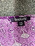 Roaman's 100% Rayon Purple 3/4 Sleeve Blouse Size 18 - photo 3