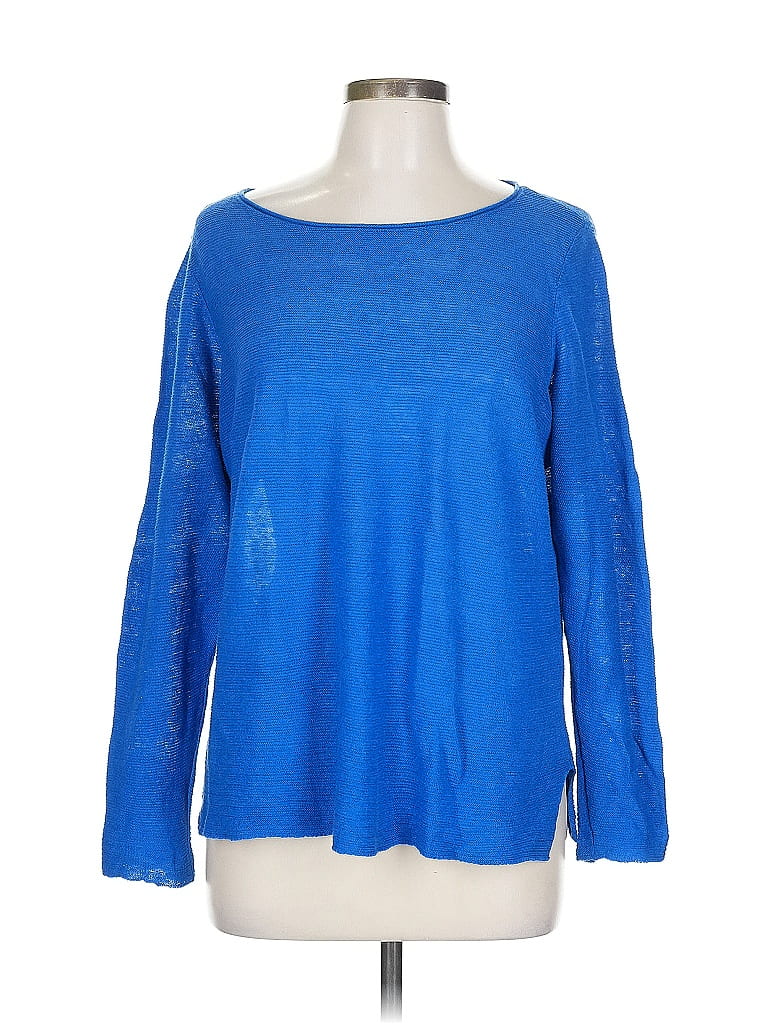 Veste Eileen Fisher 100% Laine - Bleue, Taille L - Neuf Sans étiquettes