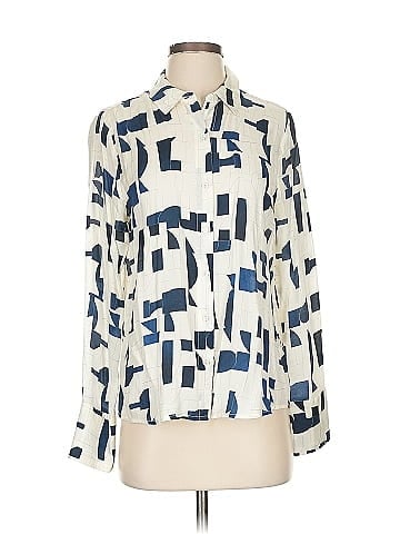 Ecru Long Sleeve Blouse (view 1)