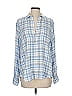 Frank & Eileen 100% Modal Plaid Blue Long Sleeve Blouse Size S - photo 1