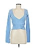 Out From Under Blue Long Sleeve Top Size M - photo 1
