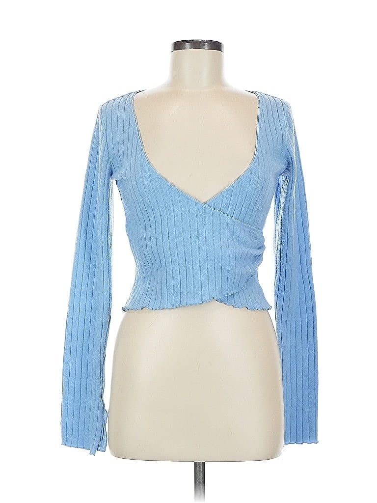 Out From Under Blue Long Sleeve Top Size M - photo 1