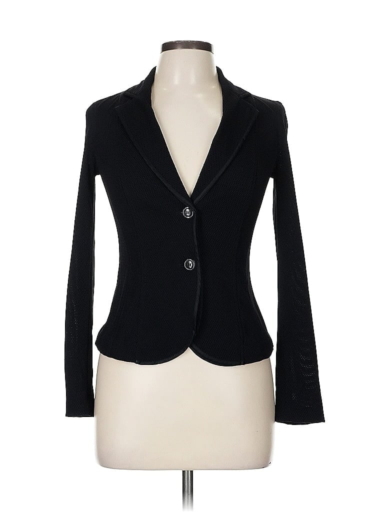 Pre-owned Marc Cain Blazer Jacket In Black
