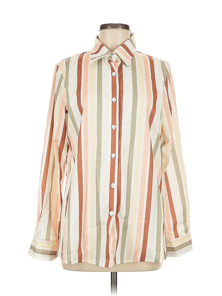 Pre-owned Unbranded Long Sleeve Blouse In White