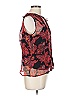 Tess 100% Silk Red Sleeveless Silk Top Size 10 - photo 4