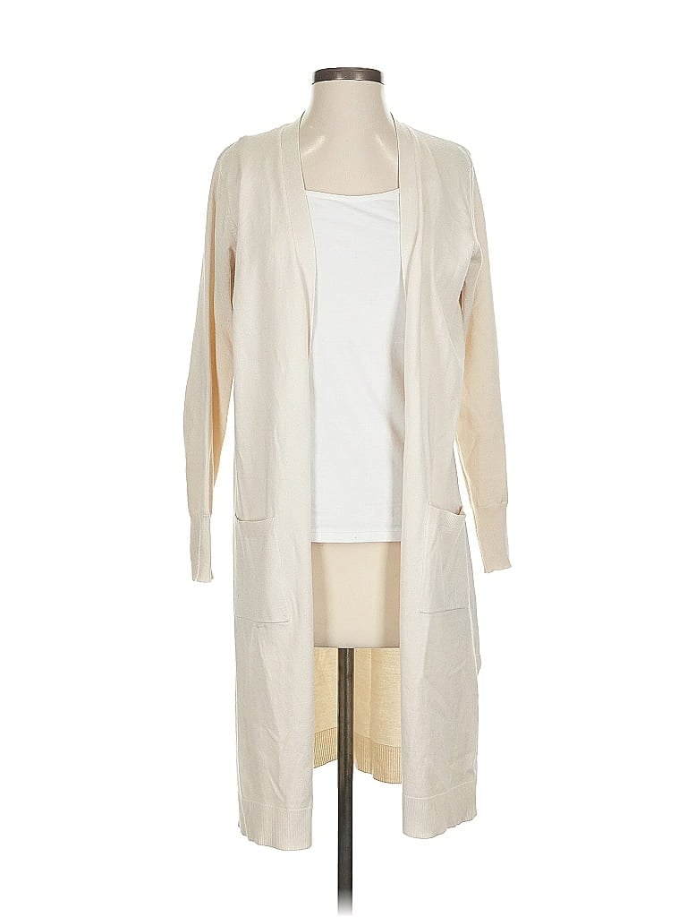 August Silk Ivory Coat Size S - photo 1