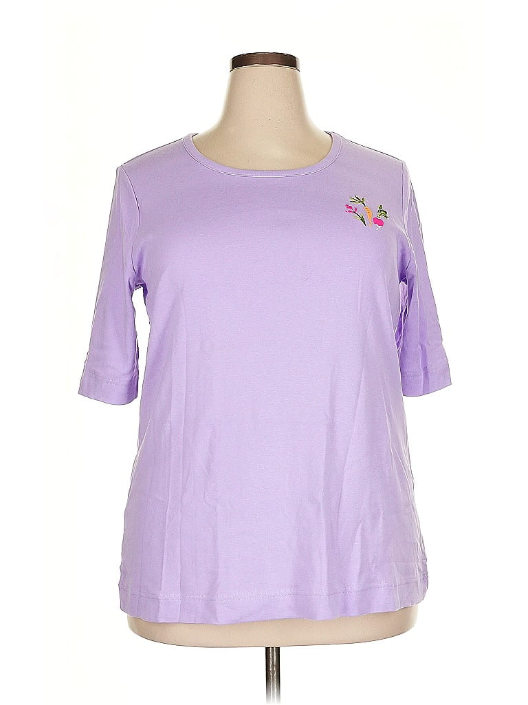 Duluth Trading Co. 100% Cotton Purple Short Sleeve T-Shirt Size XXL - photo 1