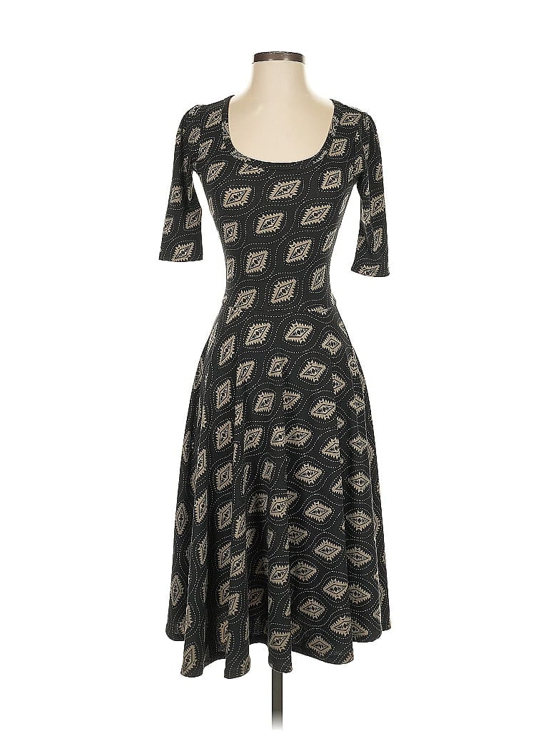 Pre-owned Lularoe Casual Dress In Black