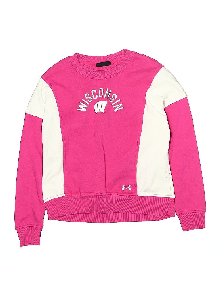 Pre-owned Under Armour Kids' Sweatshirt In Pink