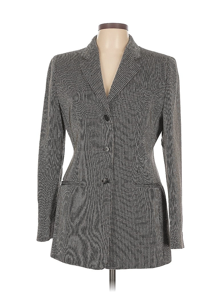 Armani Collezioni 100% Cupro Gray Blazer Size 10 - photo 1