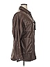 AFRM 100% Polyurethane Brown Faux Leather Jacket Size XL - photo 4