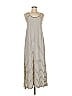 Lou & Grey for LOFT 100% Cotton Stripes Ivory Casual Dress Size M - photo 1