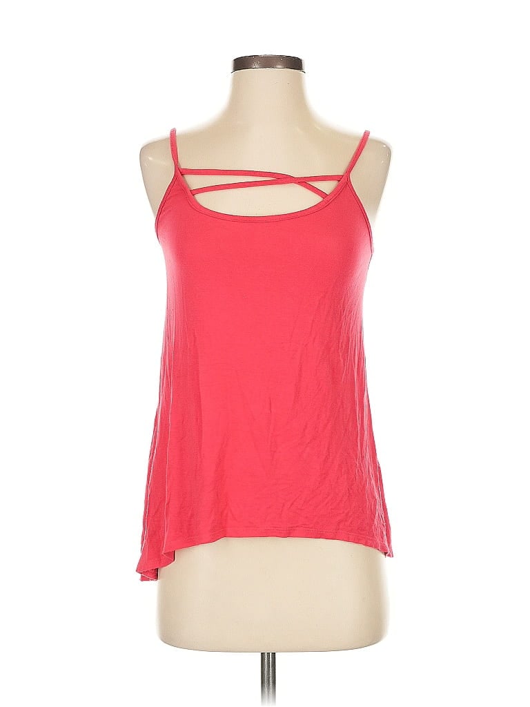 Pre-owned G By Guess Sleeveless Top Red Halter Neckline Tops