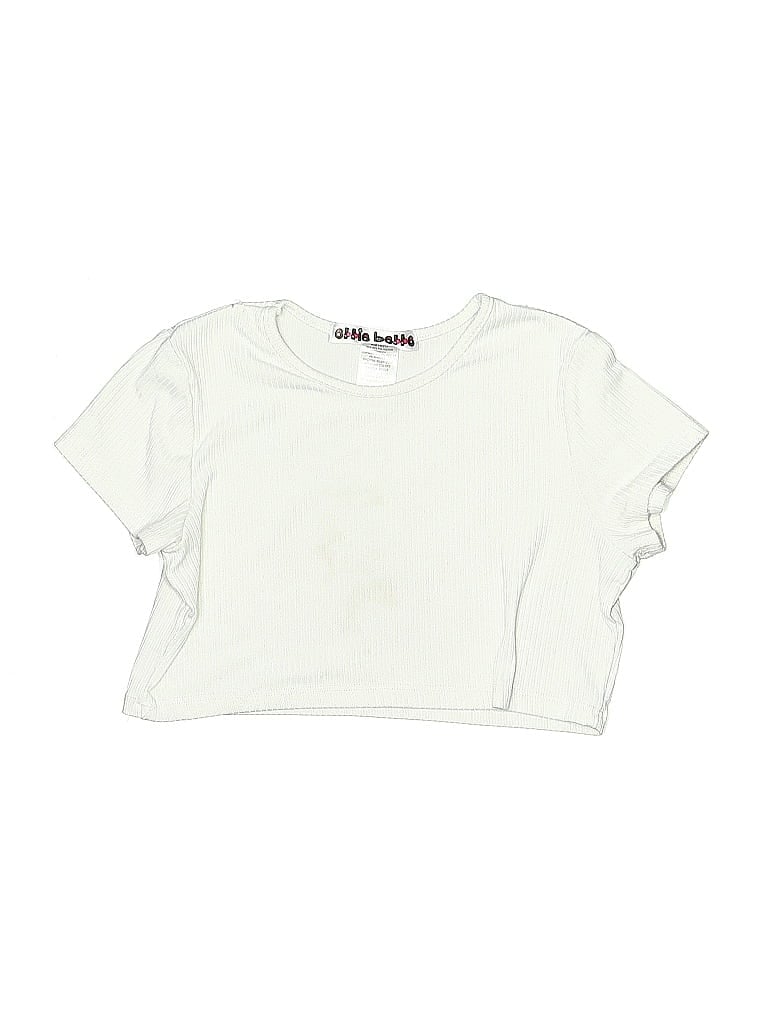 ASSORTED BRANDS Pre-owned Kids' Short Sleeve Top White Keyhole Neckline Tops