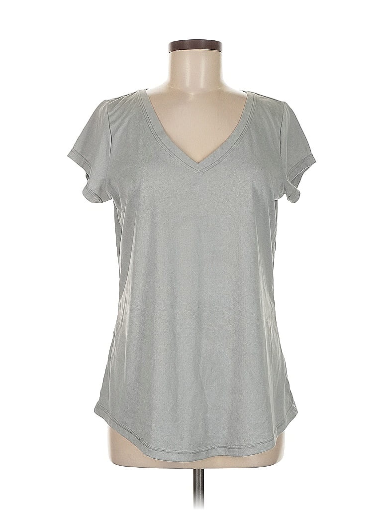 Xersion 100% Polyester Gray Short Sleeve T-Shirt Size M - photo 1