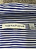 Notations Stripes Blue Long Sleeve Blouse Size L - photo 7