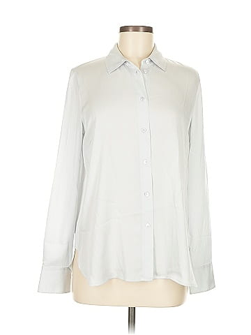 Vince. Long Sleeve Silk Top (view 1)