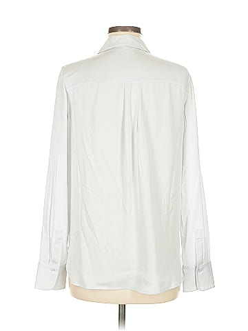 Vince. Long Sleeve Silk Top (view 2)